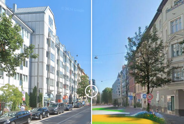 Stra&szlig;en neu gedacht - Rosenheimer Stra&szlig;e