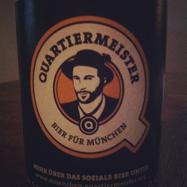 Now drinking: Quartiermeister. Bier f&uuml;r M&uuml;nchen.
