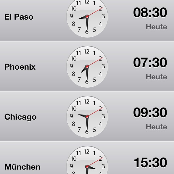 Hat mal jemand eine Uhrzeit?