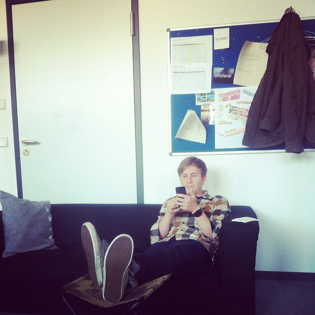 Der @Nido_magazin Grafiker @hrmn im "Stress"