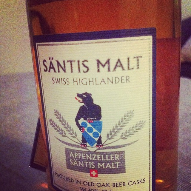 Im Glas: S&auml;ntis Malt from Appenzell