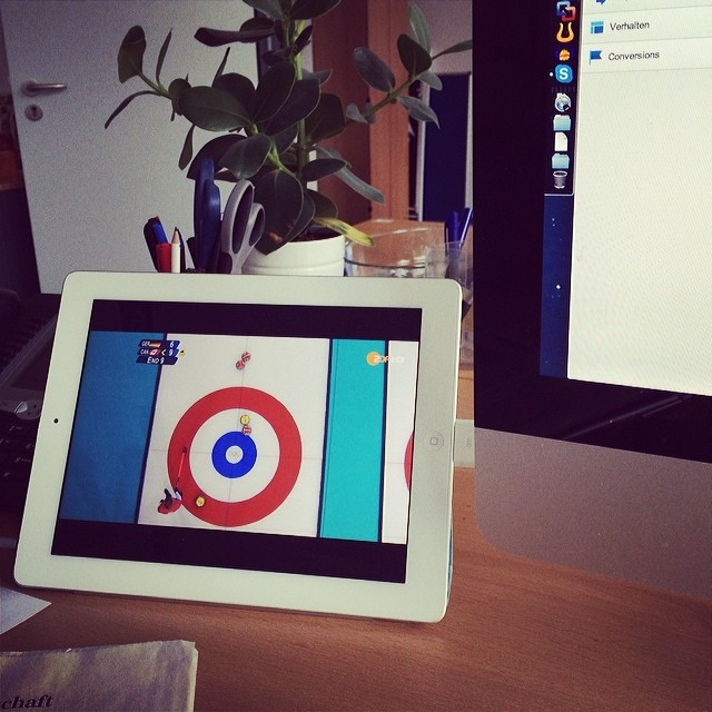 Arbeitsplatz olympiatauglich eingerichtet