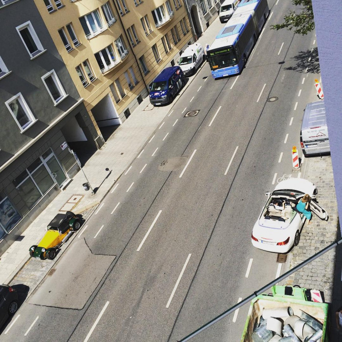 Parken, cabriostyle. Weil es geht.