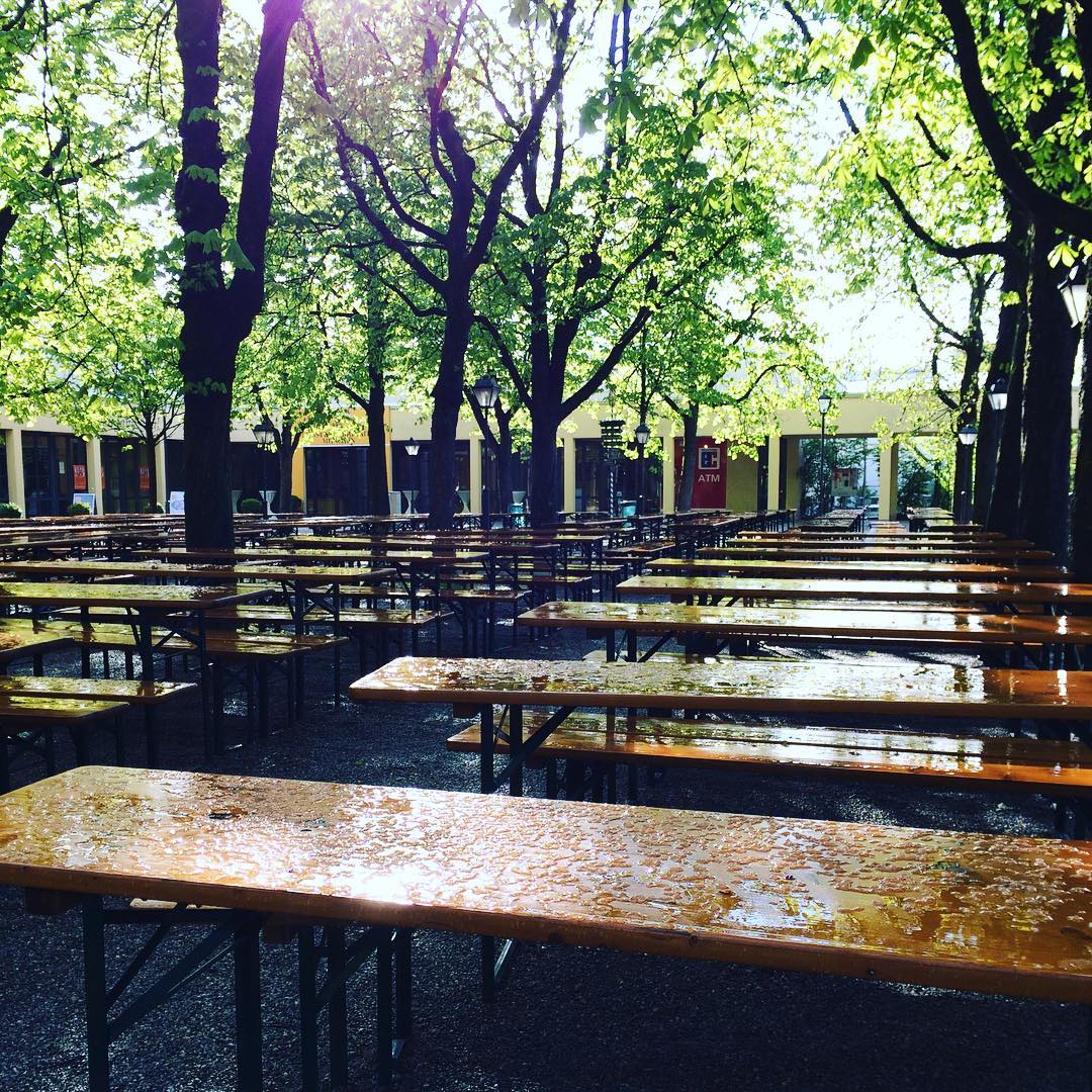 Moin M&uuml;nchen. Biergartenwetter.