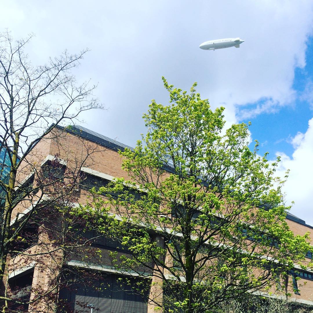 Zeppelin over Gasteig