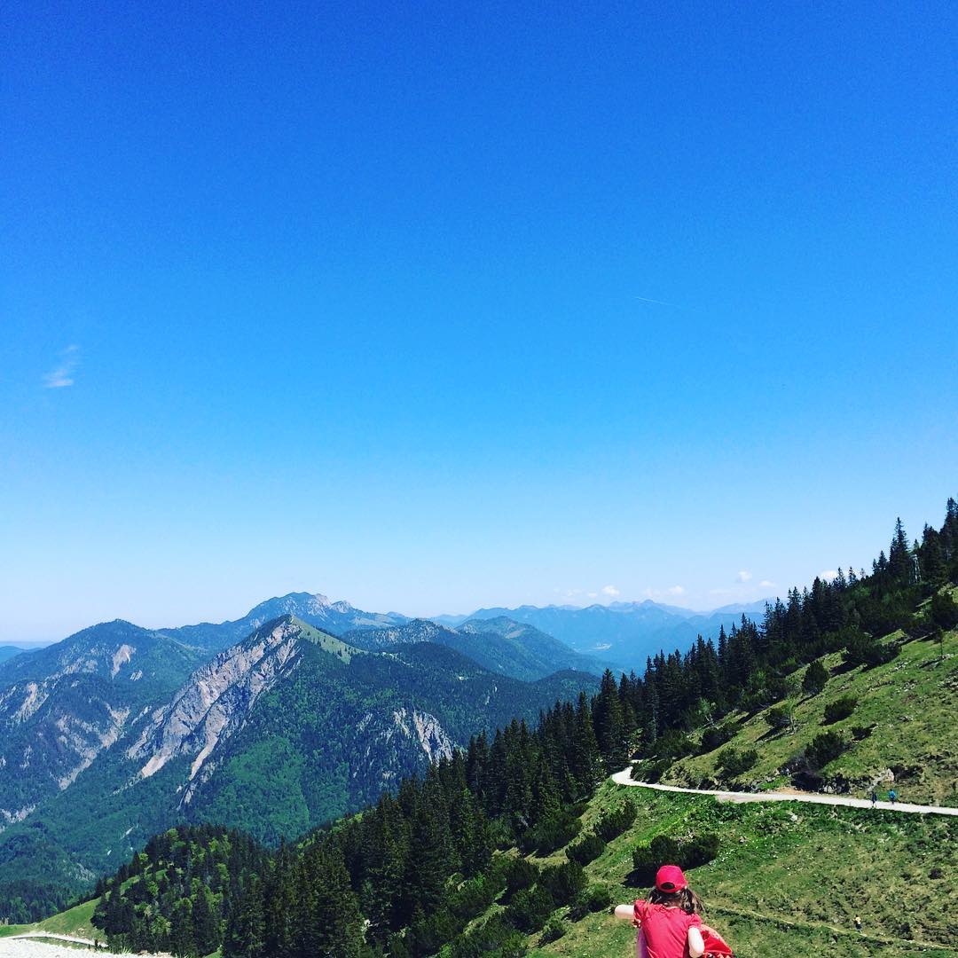 Pause am Herzogstandhaus.