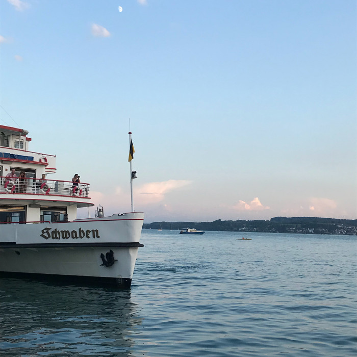 Tag 1: Es geht von Konstanz nach &Uuml;berlingen. Das ist zum Einstieg gleich das h&auml;rteste St&uuml;ck. 50 Kilo