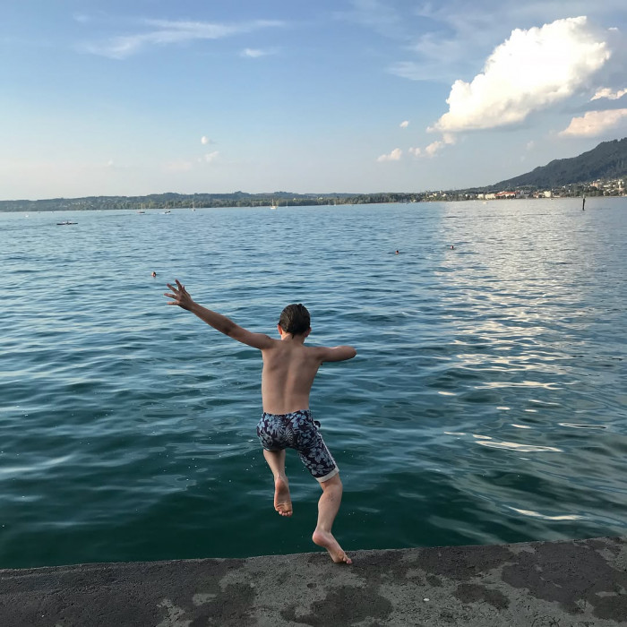 Tag 3: Friedrichshafen nach Bregenz, 36 Kilometer, alles flach.