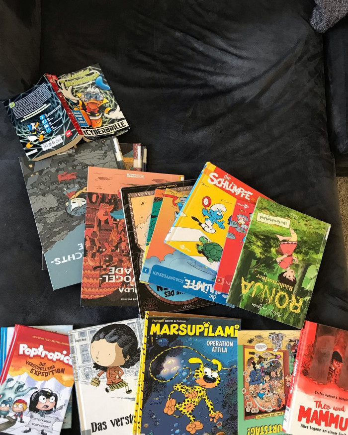 Alle m&ouml;gen hier Comics. (aktueller Ausleihhaul aus der @muenchner_stadtbibliothek)