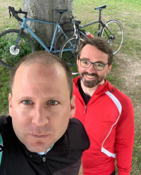 Radtour mit @ivoheckmann zum Starnberger See. Durch einen billigen Taschenspielertrick (Bank) sieht