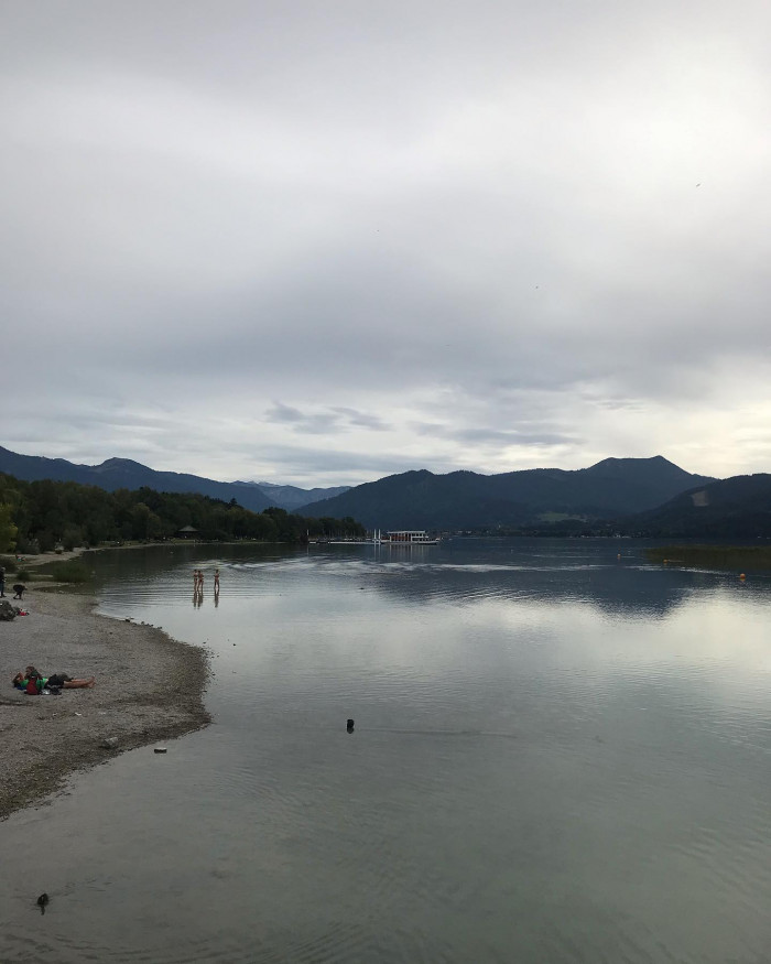 Einmal um den ganzen See gerannt.