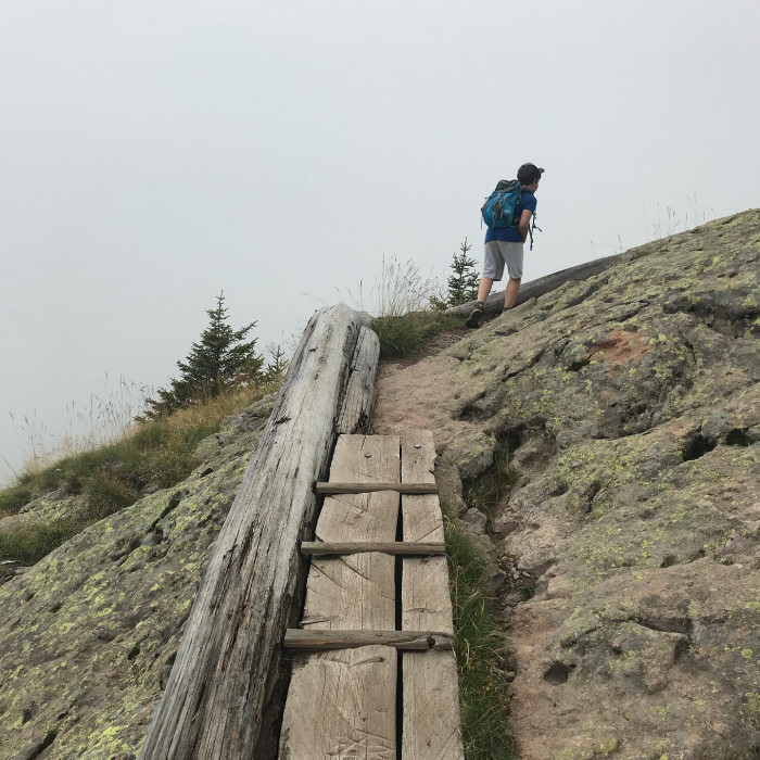 Es war ein bisschen neblig am Laugensee, aber daf&uuml;r waren wir auch fast alleine um 11:00 dort droben