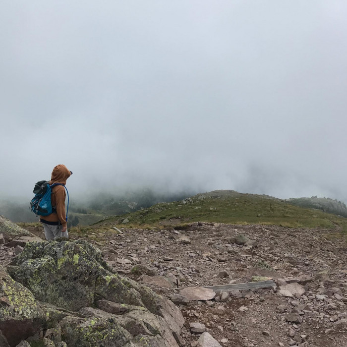 Es war ein bisschen neblig am Laugensee, aber daf&uuml;r waren wir auch fast alleine um 11:00 dort droben