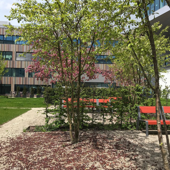 Neuen Innenhof im @werksviertelmitte entdeckt. Komplett einsam und sonnig.